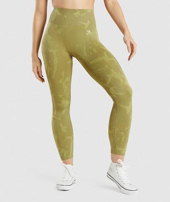 Gymshark Adapt Camo Seamless Ženske Tajice Zelene | HR 3972ILH